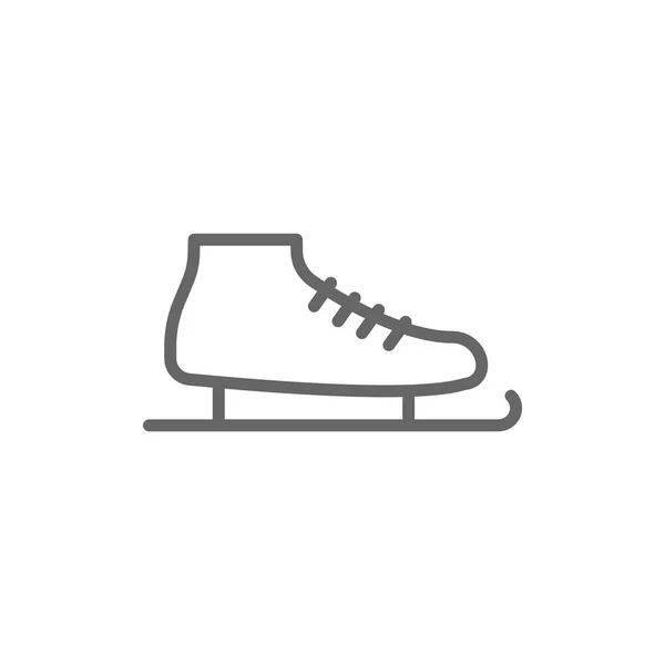 Ikon sederhana sepatu skating-gambar - Stok Vektor
