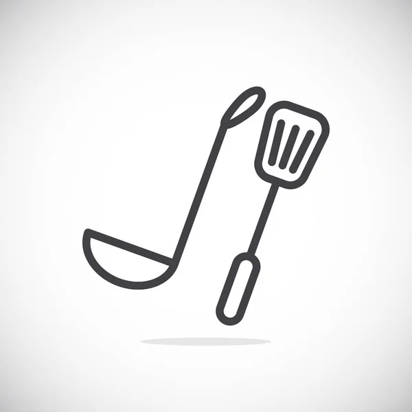 Utensilios de cocina icono simple — Vector de stock