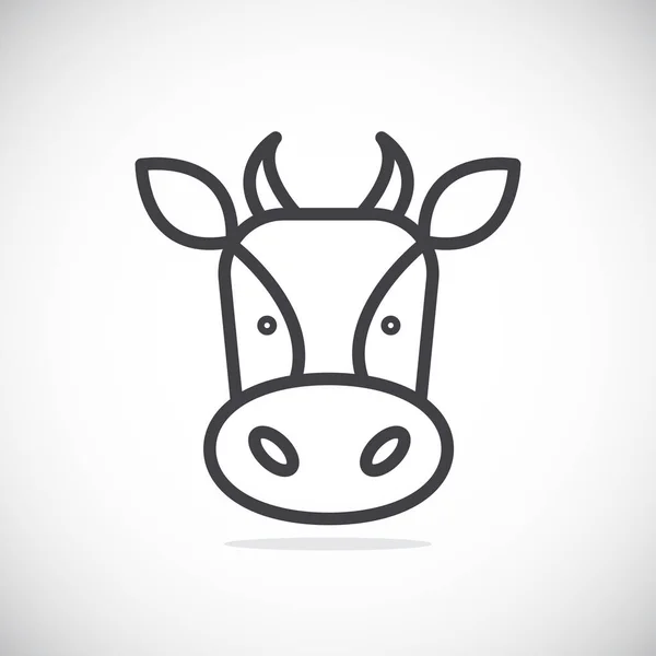 Cow's head icon Stock Illustration
