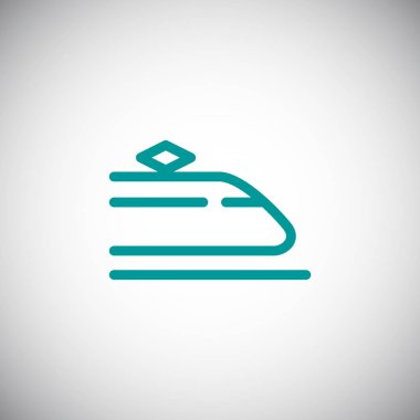 Tren düz stil ikonu