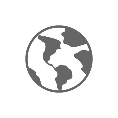 Dünya basit simgesi