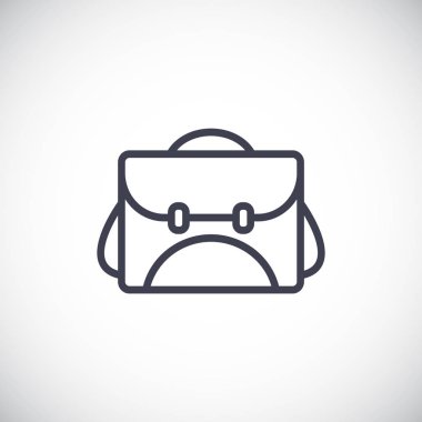 Basit sırt çantası simgesini