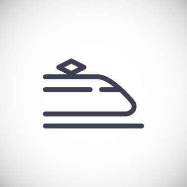 Tren düz stil ikonu