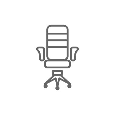 kol-sandalye düz stil ikonu