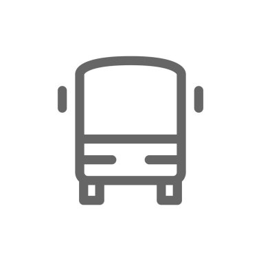 Otobüs Basit Simgesi