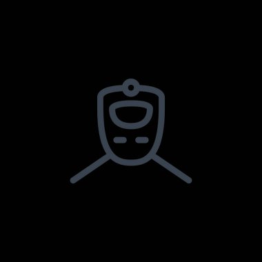 Tren düz stil ikonu