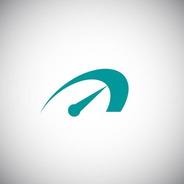 hız göstergesi düz stil ikonu