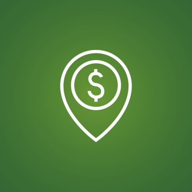 dolar simgesiyle merkezinin haritası