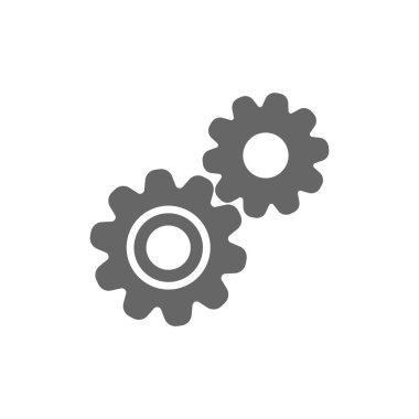 dişli simgesini illüstrasyon