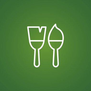 boya fırçası düz simgesi