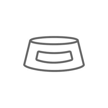 köpek gıda kase basit simgesi