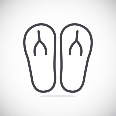 plaj terlikleri simgesi 