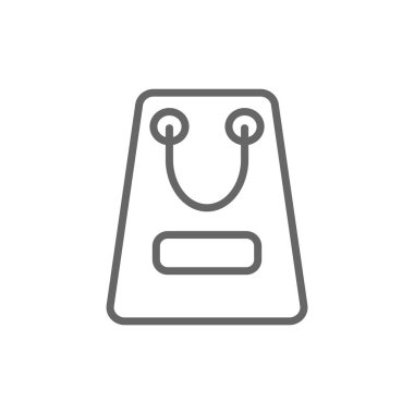 Basit alışveriş çantası simgesini