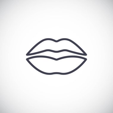 dudak kozmetik simgesi