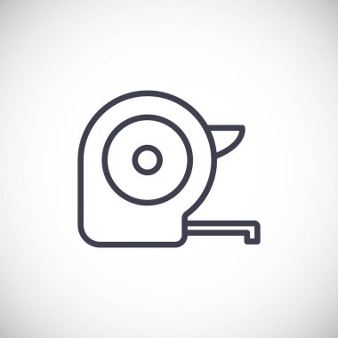 Ölçüm bandı basit simgesi