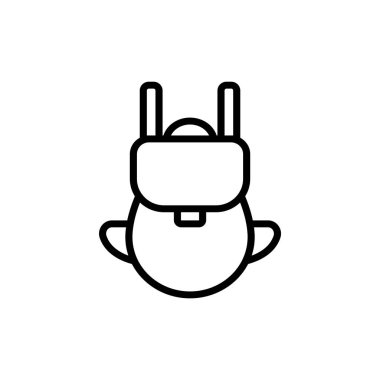 Basit sırt çantası simgesini