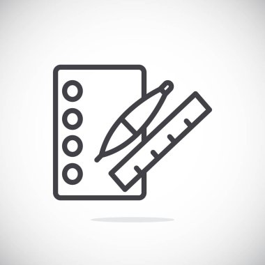 Not defteri simgesi eğitim araçları