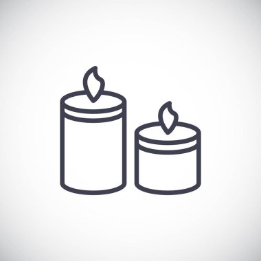 yanan mumlar simgesi