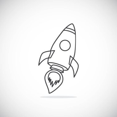 basit roket simgesi