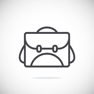 Basit sırt çantası simgesini