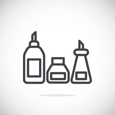 sos şişeleri basit simgesi