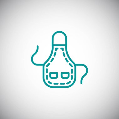 Önlük basit simgesi