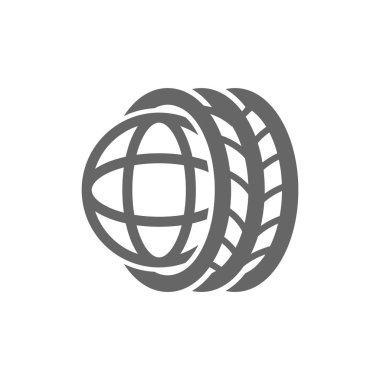 Soyut düz stil ikonu