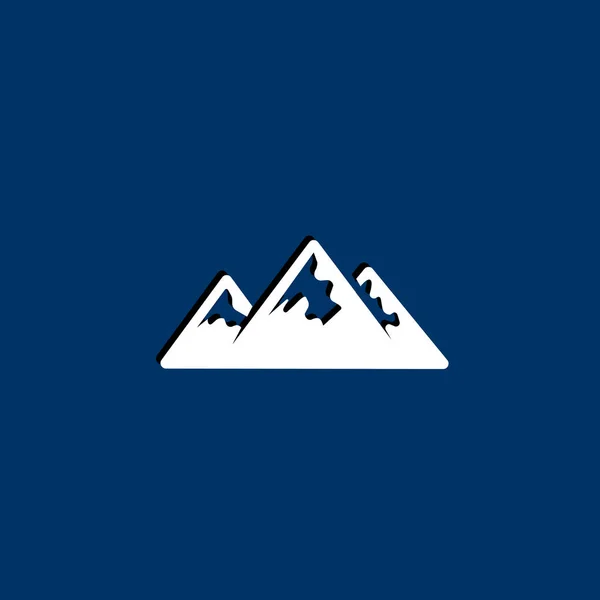Mountains icon illustration — Stock Vector