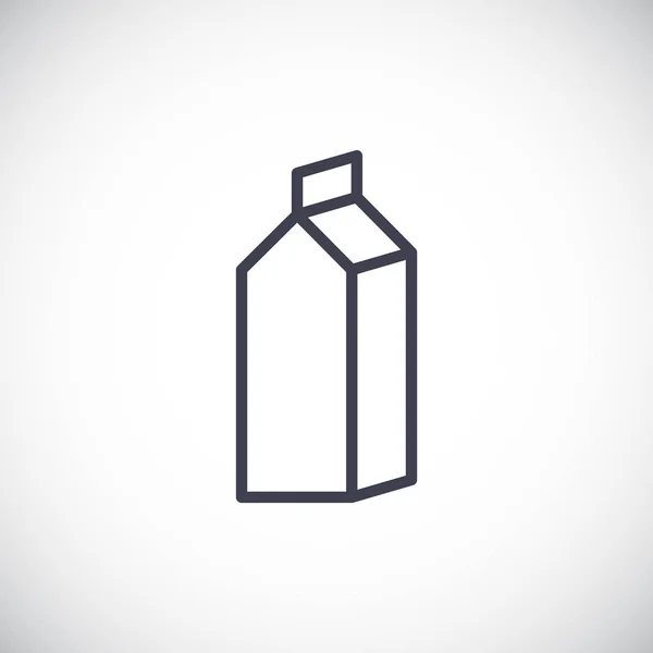 Icono de caja de leche — Archivo Imágenes Vectoriales