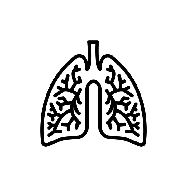 Icono de pulmones humanos — Archivo Imágenes Vectoriales