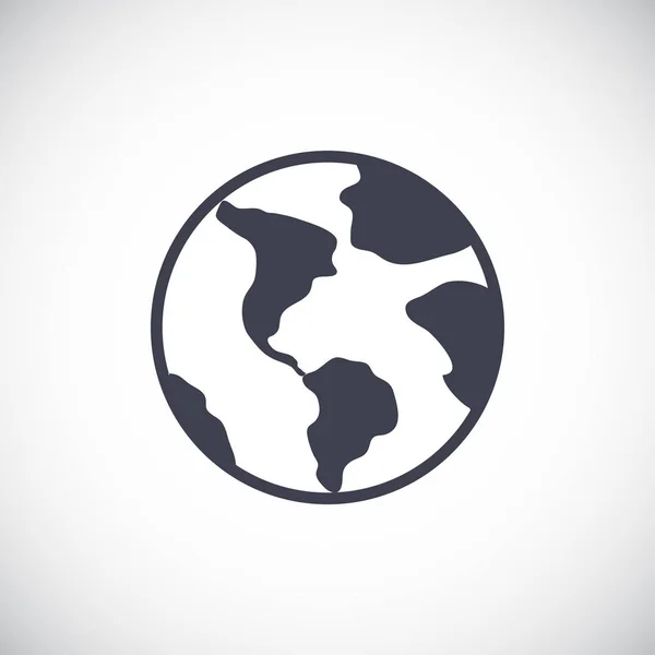 Terre icône simple — Image vectorielle