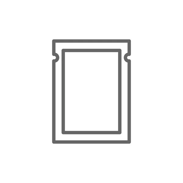 Lege plastic zak pictogram — Stockvector