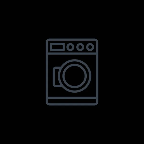 Tvättmaskin enkel ikon — Stock vektor