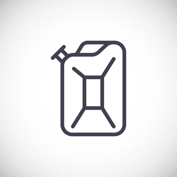 Bränsledunk enkel ikon — Stock vektor