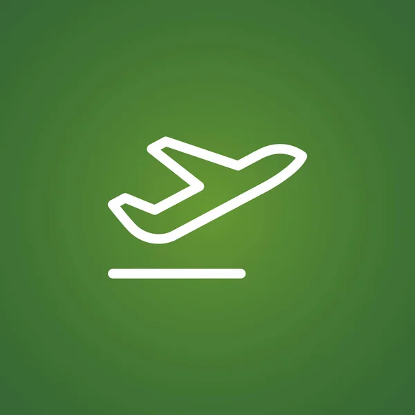 Repülőgép lapos stílusú ikon — Stock Vector