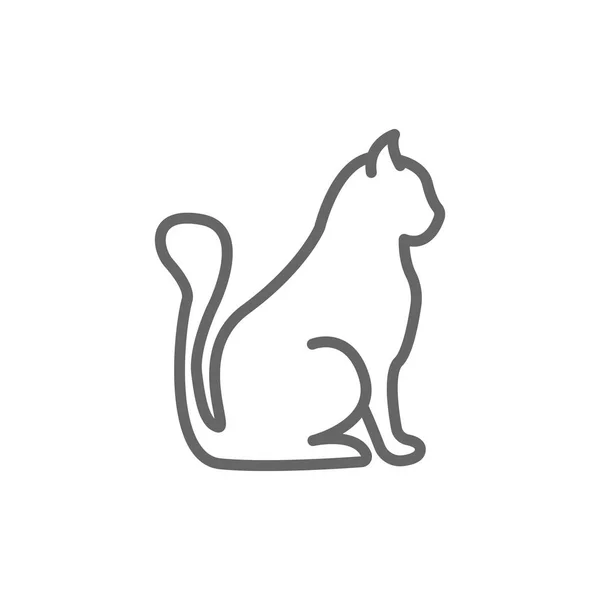 Katzenlinien-Symbol — Stockvektor