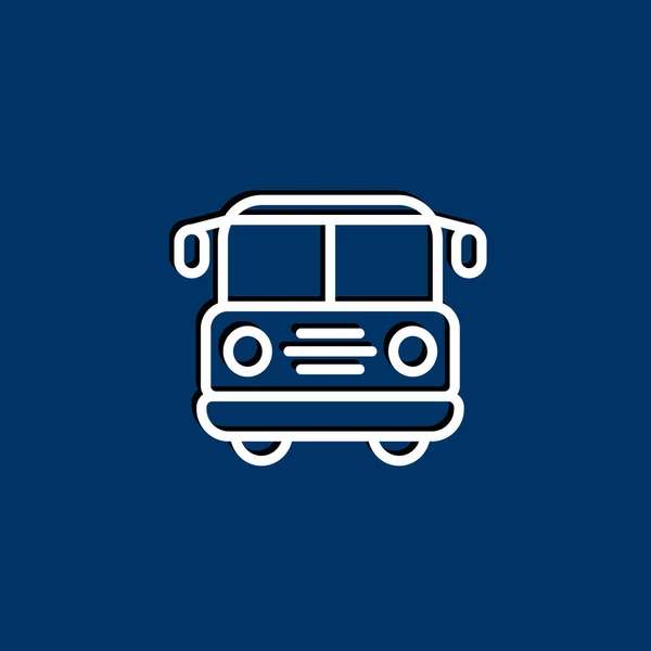 Bus simple icon — Stock Vector