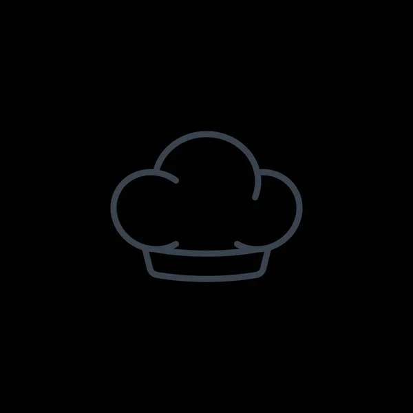 Kocken hatt enkel ikon — Stock vektor