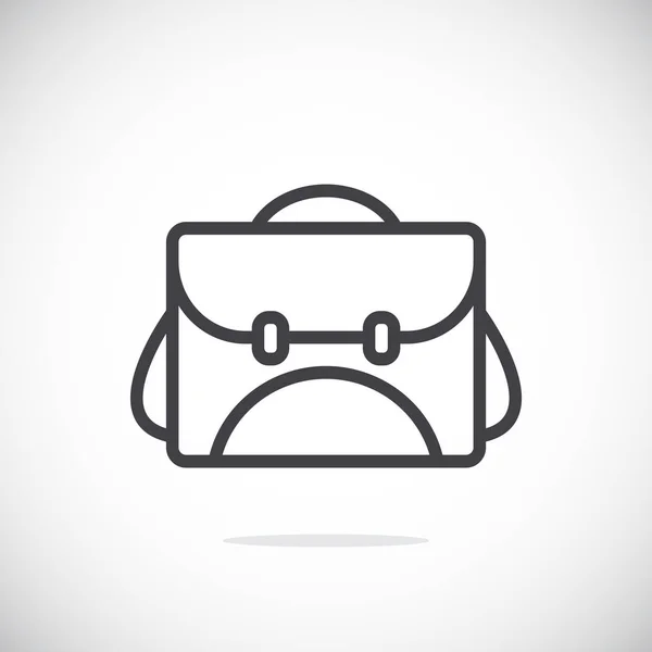 Icono de mochila simple — Vector de stock