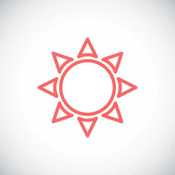 Solen elementikon — Stock vektor