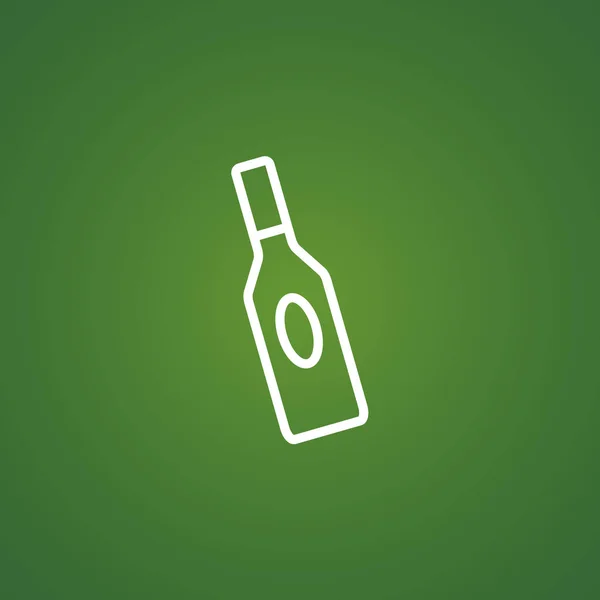 Icono de botella de vino — Vector de stock