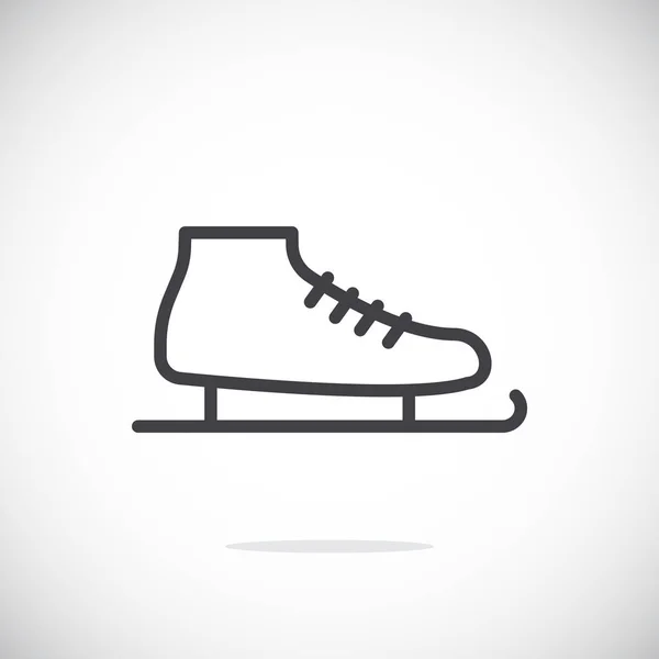 그림 스케이팅 신발 간단한 아이콘 — 스톡 벡터