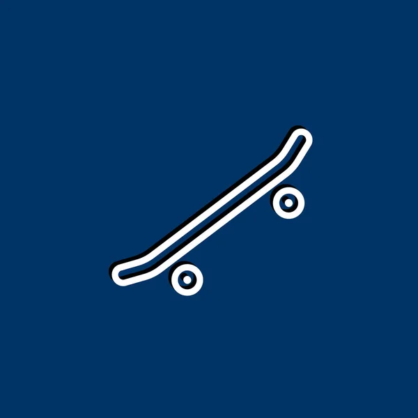 Skateboard icono simple — Vector de stock