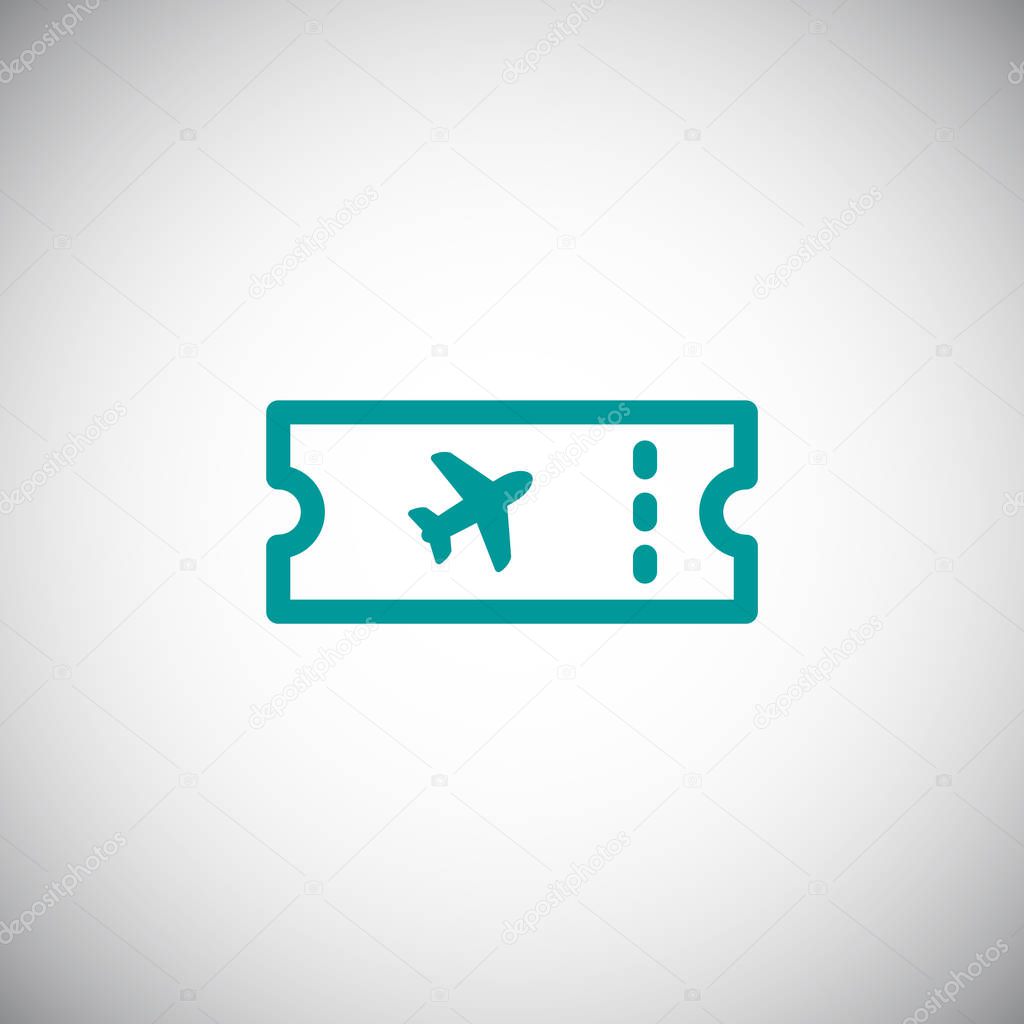 airplane ticket icon