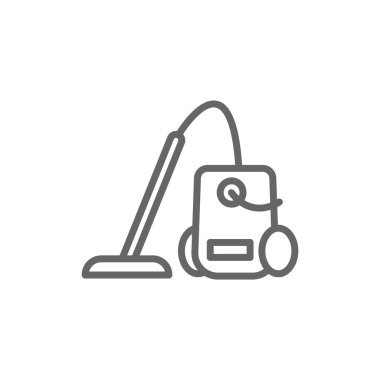 Elektrikli süpürge basit simgesi