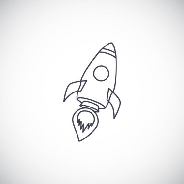basit roket simgesi
