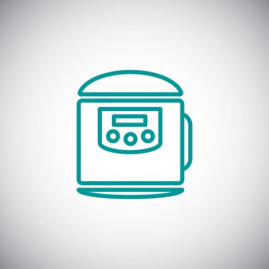 Elektrik kaynar konteyner basit simgesi