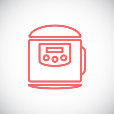 Elektrik kaynar konteyner basit simgesi