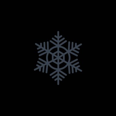 Kar Tanesi çizgi simgesi