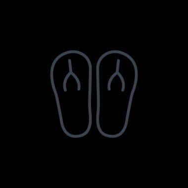 plaj terlikleri simgesi 